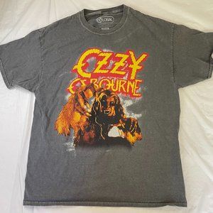 Ozzy Osbourne Men's Gray Monster T-Shirt Medium Rock Metal Tee